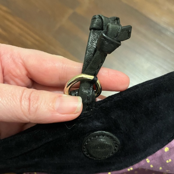 Vintage Juicy Couture Black Velvet Satchel/ Shoulder Bag - Picture 11 of 15